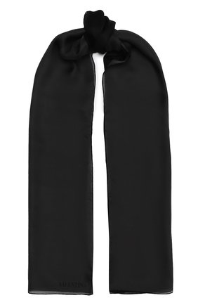 Женская шаль из шелка и шерсти VALENTINO черно-белого цвета, арт. UW2EB104/ZVG | Фото 1 (Материал: Текстиль, Шерсть, Шелк)