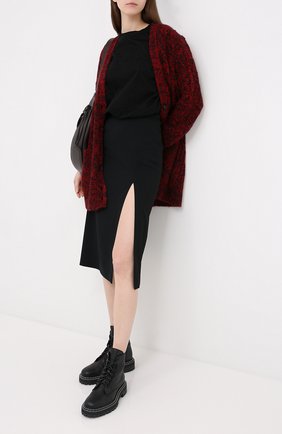 Женская юбка из вискозы REDVALENTINO черного цвета по цене 20500 руб., арт. UR3RAE50/3SM | Фото 2 Женская юбка из вискозы REDVALENTINO черного цвета, арт. UR3RAE50/3SM | Фото 2