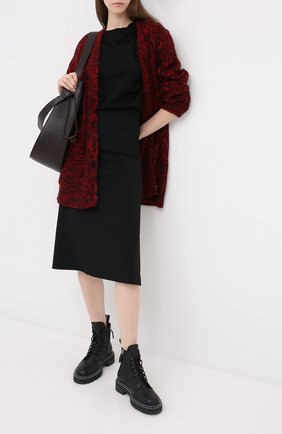 Женский шерстяной кардиган REDVALENTINO красного цвета по цене 59950 руб., арт. UR3KA00A/58C | Фото 2 Женский шерстяной кардиган REDVALENTINO красного цвета, арт. UR3KA00A/58C | Фото 2