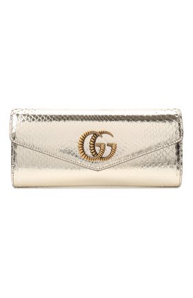 Женский клатч broadway из кожи питона GUCCI серебряного цвета по цене 109300 руб., арт. 594101/L1H0T/PRET | Фото 1 Женский клатч broadway из кожи питона GUCCI серебряного цвета, арт. 594101/L1H0T/PRET | Фото 1