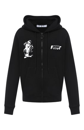 Мужская хлопковая толстовка OFF-WHITE черного цвета по цене 46650 руб., арт. 0MBE001E20FLE0041001 | Фото 1 Мужская хлопковая толстовка OFF-WHITE черного цвета, арт. 0MBE001E20FLE0041001 | Фото 1