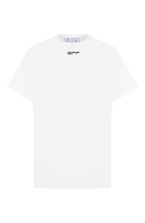 Мужская хлопковая футболка OFF-WHITE белого цвета по цене 27200 руб., арт. 0MAA038E20JER0090110 | Фото 1 Мужская хлопковая футболка OFF-WHITE белого цвета, арт. 0MAA038E20JER0090110 | Фото 1