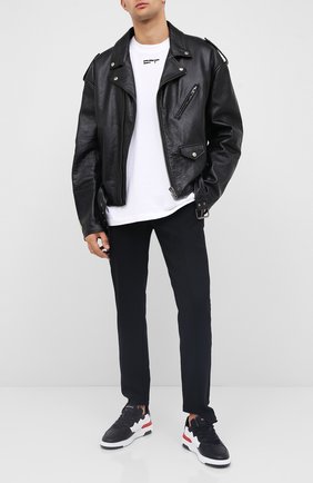 Мужская хлопковая футболка OFF-WHITE белого цвета по цене 27200 руб., арт. 0MAA038E20JER0090110 | Фото 2 Мужская хлопковая футболка OFF-WHITE белого цвета, арт. 0MAA038E20JER0090110 | Фото 2