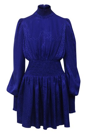 Женское шелковое платье BALMAIN синего цвета по цене 132500 руб., арт. UF16306/S055 | Фото 1 Женское шелковое платье BALMAIN синего цвета, арт. UF16306/S055 | Фото 1