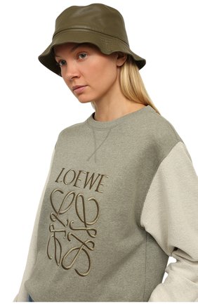 Женская кожаная панама fisherman LOEWE хаки цвета по цене 49950 руб., арт. 112.10.010 | Фото 2 Женская кожаная панама fisherman LOEWE хаки цвета, арт. 112.10.010 | Фото 2