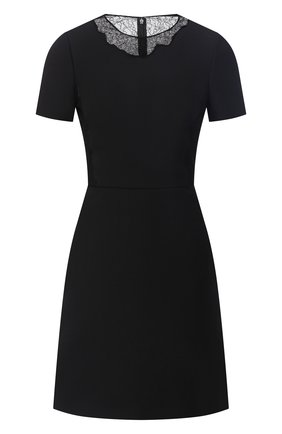 Женское платье из шерсти и шелка VALENTINO черного цвета по цене 195000 руб., арт. UB3VATE01CF | Фото 1 Женское платье из шерсти и шелка VALENTINO черного цвета, арт. UB3VATE01CF | Фото 1