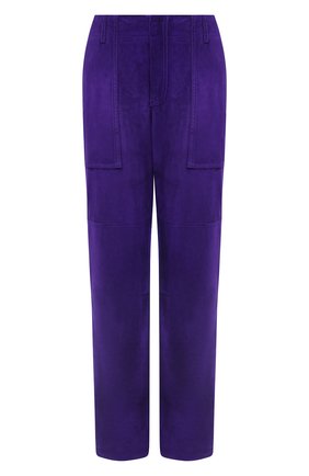 Женские замшевые брюки TOM FORD фиолетового цвета по цене 453500 руб., арт. PAL704-LEX226 | Фото 1 Женские замшевые брюки TOM FORD фиолетового цвета, арт. PAL704-LEX226 | Фото 1