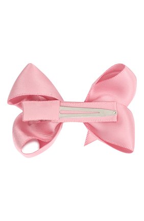 Детская заколка boutique bow MILLEDEUX розового цвета по цене 590 руб., арт. 158-SC-01 | Фото 2 Детская заколка boutique bow MILLEDEUX розового цвета, арт. 158-SC-01 | Фото 2