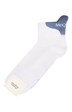 Мужские хлопковые носки ALEXANDER MCQUEEN голубого цвета по цене 6295 руб., арт. 572016/4B67Q | Фото 1 Мужские хлопковые носки ALEXANDER MCQUEEN голубого цвета, арт. 572016/4B67Q | Фото 1