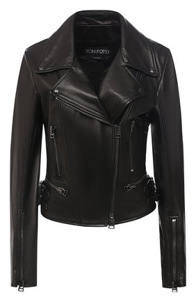 Женская кожаная куртка TOM FORD черного цвета по цене 386000 руб., арт. GIL450-LEX228 | Фото 1 Женская кожаная куртка TOM FORD черного цвета, арт. GIL450-LEX228 | Фото 1