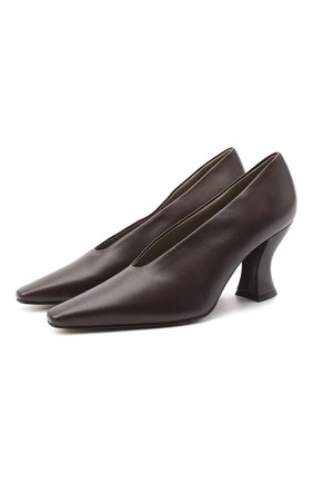 Женские кожаные туфли almond BOTTEGA VENETA темно-коричневого цвета по цене 58400 руб., арт. 608839/VBSD0 | Фото 1 Женские кожаные туфли almond BOTTEGA VENETA темно-коричневого цвета, арт. 608839/VBSD0 | Фото 1