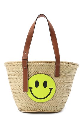 Женская сумка basket loewe x smiley LOEWE желтого цвета по цене 36650 руб., арт. A223S92X03 | Фото 1 Женская сумка basket loewe x smiley LOEWE желтого цвета, арт. A223S92X03 | Фото 1