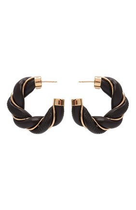 Женские серьги BOTTEGA VENETA темно-коричневого цвета по цене 39950 руб., арт. 628948/VAHUA | Фото 1 Женские серьги BOTTEGA VENETA темно-коричневого цвета, арт. 628948/VAHUA | Фото 1