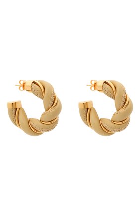 Женские серьги BOTTEGA VENETA бежевого цвета по цене 42750 руб., арт. 628948/VAHUA | Фото 3 Женские серьги BOTTEGA VENETA бежевого цвета, арт. 628948/VAHUA | Фото 3
