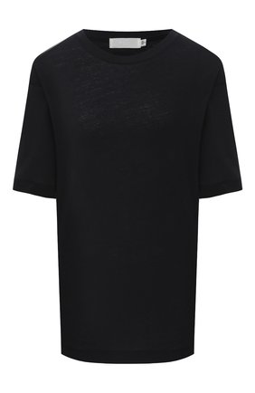 Женская футболка из хлопка и льна MOUSSY черного цвета по цене 9895 руб., арт. 025DS380-0390 | Фото 1 Женская футболка из хлопка и льна MOUSSY черного цвета, арт. 025DS380-0390 | Фото 1