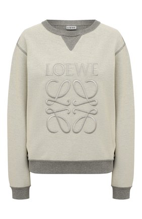 Женский хлопковый свитшот LOEWE серого цвета по цене 51900 руб., арт. S359341X95 | Фото 1 Женский хлопковый свитшот LOEWE серого цвета, арт. S359341X95 | Фото 1