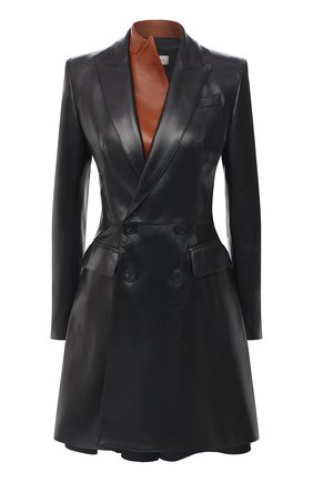 Женское кожаное пальто ALEXANDER MCQUEEN черного цвета по цене 414000 руб., арт. 633559/Q5AEL | Фото 1 Женское кожаное пальто ALEXANDER MCQUEEN черного цвета, арт. 633559/Q5AEL | Фото 1