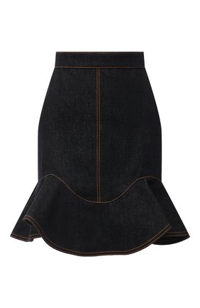 Женская джинсовая юбка ALEXANDER MCQUEEN черного цвета по цене 56950 руб., арт. 630911/QMAA2 | Фото 1 Женская джинсовая юбка ALEXANDER MCQUEEN черного цвета, арт. 630911/QMAA2 | Фото 1