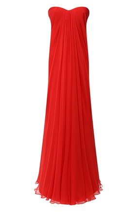 Женское шелковое платье ALEXANDER MCQUEEN красного цвета по цене 252500 руб., арт. 612662/QBAAB | Фото 1 Женское шелковое платье ALEXANDER MCQUEEN красного цвета, арт. 612662/QBAAB | Фото 1
