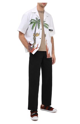 Мужские замшевые кеды PALM ANGELS коричневого цвета по цене 24200 руб., арт. PMIA034E20LEA0016001 | Фото 2 Мужские замшевые кеды PALM ANGELS коричневого цвета, арт. PMIA034E20LEA0016001 | Фото 2