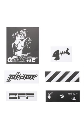 Мужская набор наклеек OFF-WHITE черно-белого цвета по цене 5670 руб., арт. 0MZG034E20MAT0031001 | Фото 1 Мужская набор наклеек OFF-WHITE черно-белого цвета, арт. 0MZG034E20MAT0031001 | Фото 1 (Материал: Пластик; Кросс-КТ: другое)
