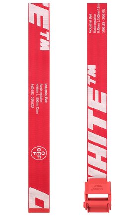 Мужской текстильный ремень OFF-WHITE красного цвета по цене 26800 руб., арт. 0MRB034E20FAB0012501 | Фото 2 Мужской текстильный ремень OFF-WHITE красного цвета, арт. 0MRB034E20FAB0012501 | Фото 2 (Материал: Текстиль, Синтетический материал; Случай: Повседневный)