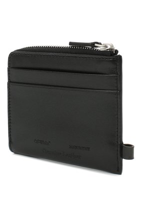 Мужской кожаный кошелек для монет OFF-WHITE черного цвета по цене 17800 руб., арт. 0MNC013E20LEA0021001 | Фото 2 Мужской кожаный кошелек для монет OFF-WHITE черного цвета, арт. 0MNC013E20LEA0021001 | Фото 2