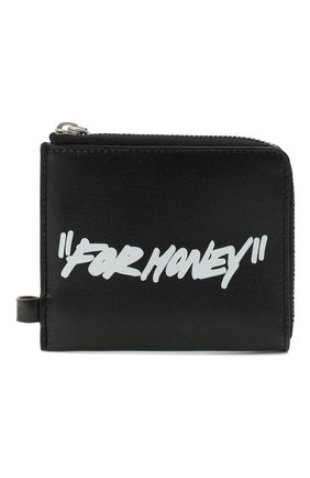 Мужской кожаный кошелек для монет OFF-WHITE черно-белого цвета по цене 19450 руб., арт. 0MNC013E20LEA0011001 | Фото 1 Мужской кожаный кошелек для монет OFF-WHITE черно-белого цвета, арт. 0MNC013E20LEA0011001 | Фото 1