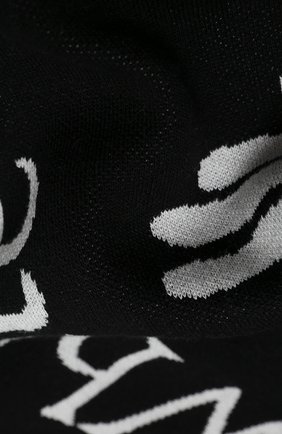 Мужской шарф OFF-WHITE черно-белого цвета по цене 16600 руб., арт. 0MMA001E20KNI0021001 | Фото 2 Мужской шарф OFF-WHITE черно-белого цвета, арт. 0MMA001E20KNI0021001 | Фото 2