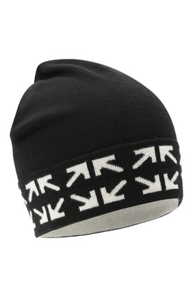Мужская шерстяная шапка OFF-WHITE черно-белого цвета по цене 14700 руб., арт. 0MLC012E20KNI0011001 | Фото 1 Мужская шерстяная шапка OFF-WHITE черно-белого цвета, арт. 0MLC012E20KNI0011001 | Фото 1