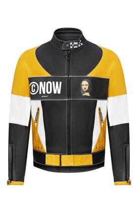 Мужская кожаная куртка OFF-WHITE разноцветного цвета по цене 257500 руб., арт. 0MJG010E20LEA0031018 | Фото 1 Мужская кожаная куртка OFF-WHITE разноцветного цвета, арт. 0MJG010E20LEA0031018 | Фото 1