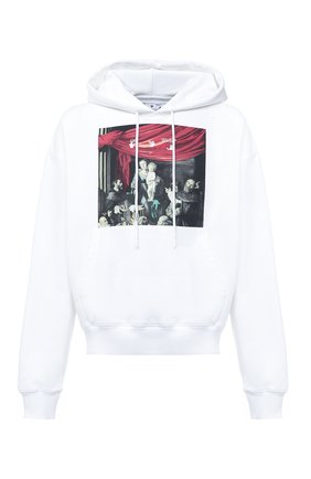 Мужской хлопковое худи OFF-WHITE белого цвета по цене 43100 руб., арт. 0MBB037E20FLE0030110 | Фото 1 Мужской хлопковое худи OFF-WHITE белого цвета, арт. 0MBB037E20FLE0030110 | Фото 1