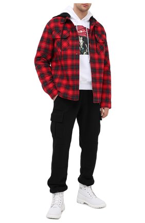 Мужской хлопковое худи OFF-WHITE белого цвета по цене 43100 руб., арт. 0MBB037E20FLE0030110 | Фото 2 Мужской хлопковое худи OFF-WHITE белого цвета, арт. 0MBB037E20FLE0030110 | Фото 2
