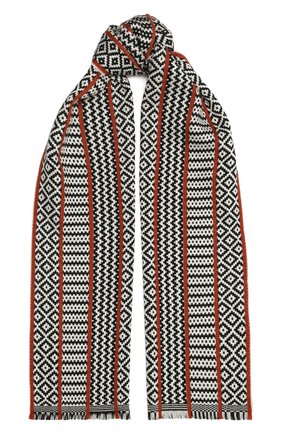Мужской шерстяной шарф JOHNSTONS OF ELGIN черно-белого цвета по цене 10400 руб., арт. WD001633 | Фото 1 Мужской шерстяной шарф JOHNSTONS OF ELGIN черно-белого цвета, арт. WD001633 | Фото 1