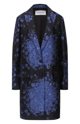 Женское пальто VALENTINO синего цвета по цене 392000 руб., арт. UB3CA5605QM | Фото 1 Женское пальто VALENTINO синего цвета, арт. UB3CA5605QM | Фото 1