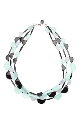 Женское колье GIORGIO ARMANI голубого цвета по цене 43800 руб., арт. 61C038/0A711 | Фото 1 Женское колье GIORGIO ARMANI голубого цвета, арт. 61C038/0A711 | Фото 1