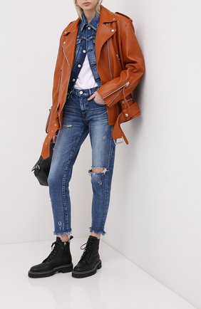 Женская джинсовая куртка MOUSSY синего цвета по цене 37950 руб., арт. 025DSC12-2380 | Фото 2 Женская джинсовая куртка MOUSSY синего цвета, арт. 025DSC12-2380 | Фото 2