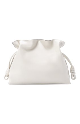 Женский клатч flamenco LOEWE белого цвета по цене 147000 руб., арт. A411FC1X01 | Фото 1 Женский клатч flamenco LOEWE белого цвета, арт. A411FC1X01 | Фото 1