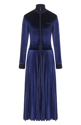 Женское платье-миди VALENTINO синего цвета по цене 167500 руб., арт. UB3MJ02H5PQ | Фото 1 Женское платье-миди VALENTINO синего цвета, арт. UB3MJ02H5PQ | Фото 1