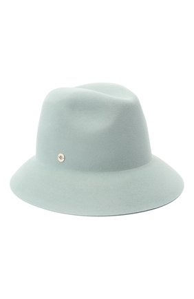 Женская фетровая шляпа ingrid LORO PIANA голубого цвета, арт. FAL3434 | Фото 1 (Материал: Шерсть, Текстиль)