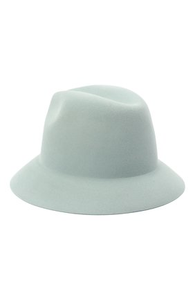 Женская фетровая шляпа ingrid LORO PIANA голубого цвета, арт. FAL3434 | Фото 2 (Материал: Шерсть, Текстиль)