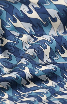 Женский шелковый платок foulard regina LORO PIANA синего цвета по цене 32100 руб., арт. FAL2928 | Фото 2 Женский шелковый платок foulard regina LORO PIANA синего цвета, арт. FAL2928 | Фото 2