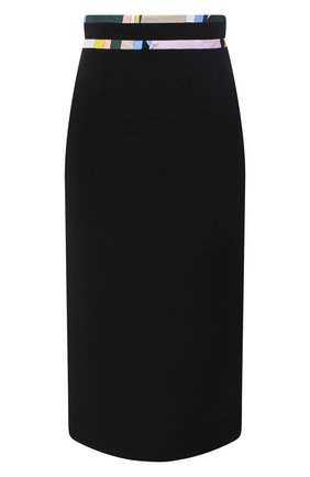 Женская шерстяная юбка EMILIO PUCCI черного цвета по цене 56400 руб., арт. 0RRV30/0R610 | Фото 1 Женская шерстяная юбка EMILIO PUCCI черного цвета, арт. 0RRV30/0R610 | Фото 1