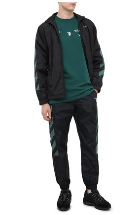 Мужская хлопковая футболка OFF-WHITE зеленого цвета по цене 19950 руб., арт. 0MAA027E20JER0025701 | Фото 2 Мужская хлопковая футболка OFF-WHITE зеленого цвета, арт. 0MAA027E20JER0025701 | Фото 2