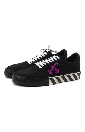 Мужские текстильные кеды vulcanized OFF-WHITE черного цвета по цене 15500 руб., арт. 0MIA085E20FAB0011037 | Фото 1 Мужские текстильные кеды vulcanized OFF-WHITE черного цвета, арт. 0MIA085E20FAB0011037 | Фото 1