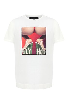 Мужская хлопковая футболка LIMITATO белого цвета по цене 13300 руб., арт. H0LY/T-SHIRT REGULAR | Фото 1 Мужская хлопковая футболка LIMITATO белого цвета, арт. H0LY/T-SHIRT REGULAR | Фото 1