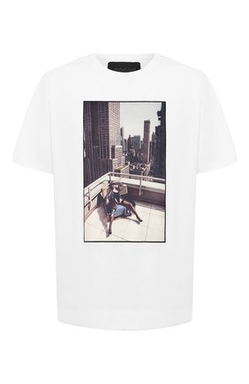 Мужская хлопковая футболка LIMITATO белого цвета по цене 14950 руб., арт. N0 STRINGS/T-SHIRT RELAX | Фото 1 Мужская хлопковая футболка LIMITATO белого цвета, арт. N0 STRINGS/T-SHIRT RELAX | Фото 1