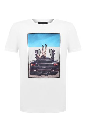 Мужская хлопковая футболка LIMITATO белого цвета по цене 13300 руб., арт. HIGH HEELS/T-SHIRT REGULAR | Фото 1 Мужская хлопковая футболка LIMITATO белого цвета, арт. HIGH HEELS/T-SHIRT REGULAR | Фото 1