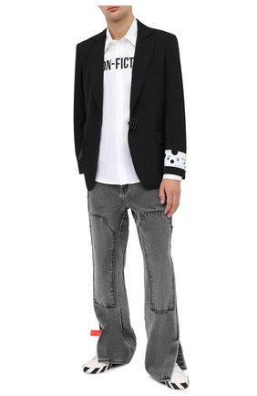 Мужская рубашка OFF-WHITE белого цвета по цене 64950 руб., арт. 0MGA127E20FAB0020110 | Фото 2 Мужская рубашка OFF-WHITE белого цвета, арт. 0MGA127E20FAB0020110 | Фото 2
