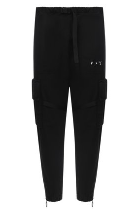 Мужской хлопковые джоггеры OFF-WHITE черного цвета по цене 57700 руб., арт. 0MCF004E20FAB0011001 | Фото 1 Мужской хлопковые джоггеры OFF-WHITE черного цвета, арт. 0MCF004E20FAB0011001 | Фото 1